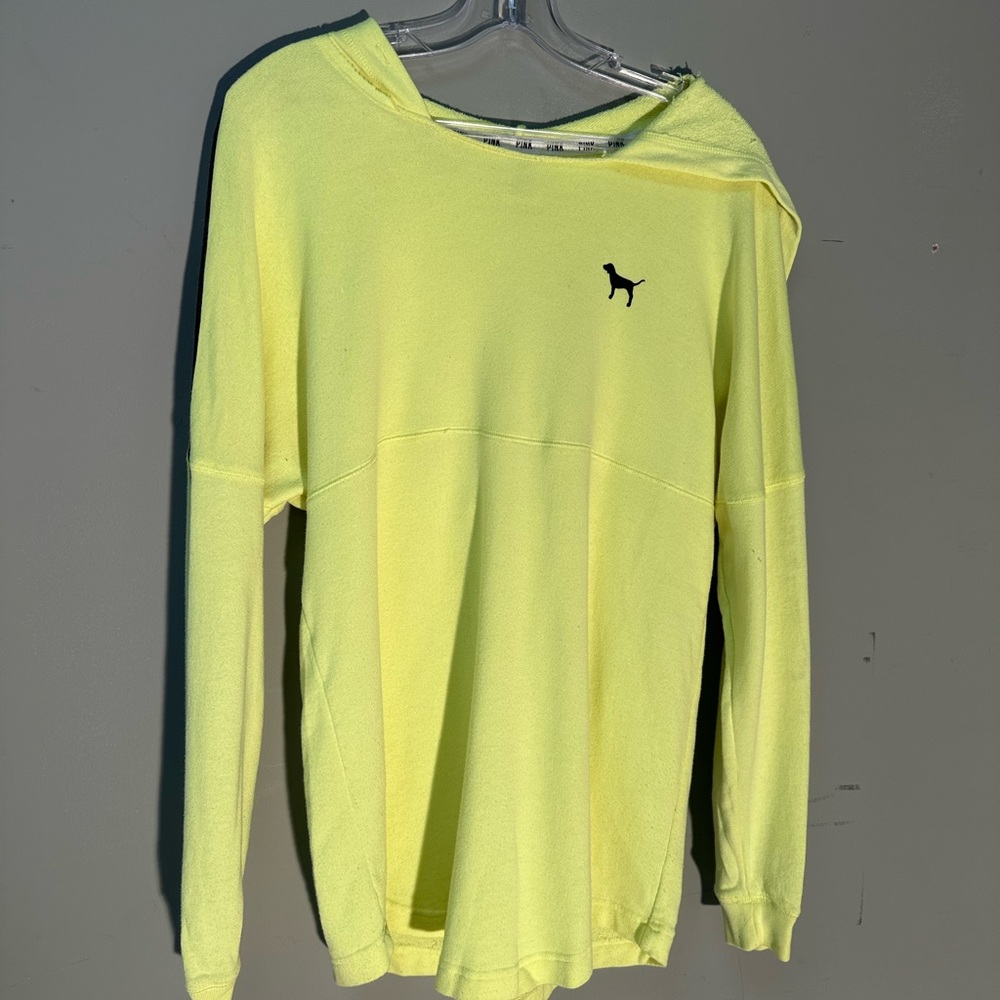 Pink- - Yellow Hoodie